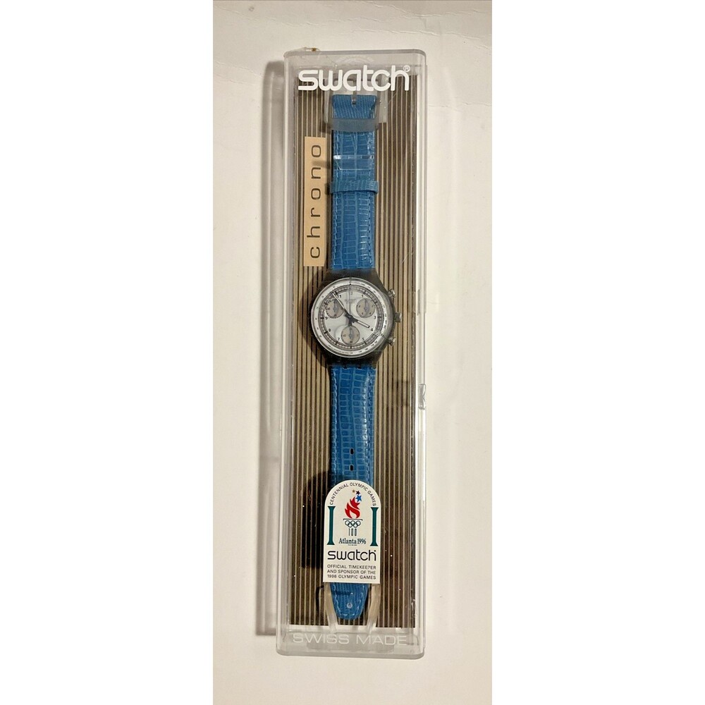 Swatch Chrono Atlanta 1996 Centennial Olympic Games Watch Vintage NWT